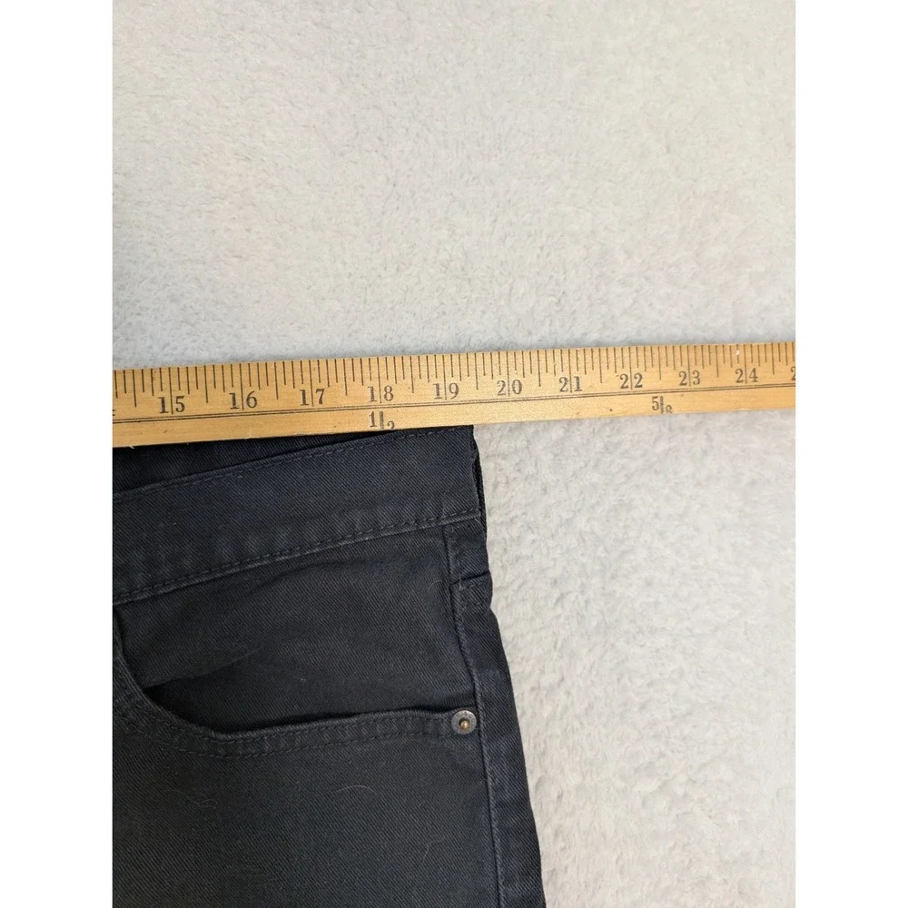 Levis 513 Jeans Mens 38x30 Black Slim Fit‎ Stretch Straight Leg Denim Pants